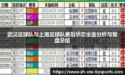 武汉足球队与上海足球队赛后状态全面分析与复盘总结