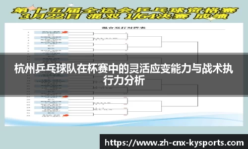 杭州乒乓球队在杯赛中的灵活应变能力与战术执行力分析